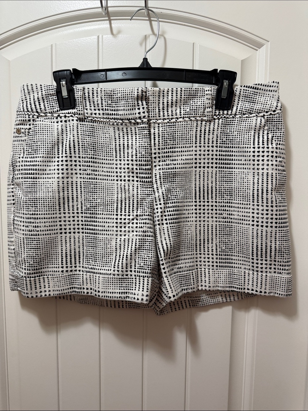 Apt. 9 Black & White Grid Print Bermuda Shorts